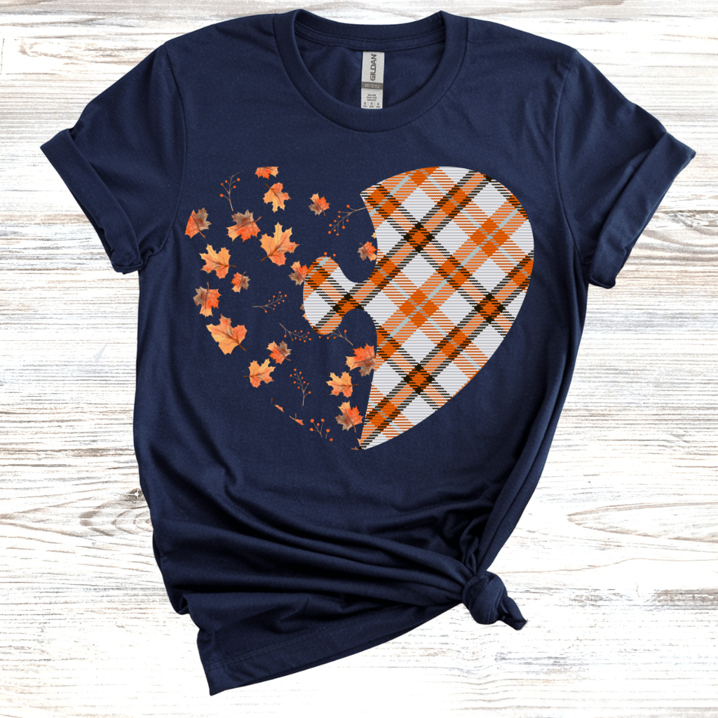Fall Heart Puzzle T-Shirt