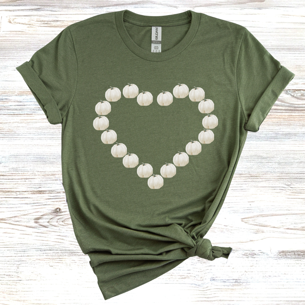 Heart-Shaped Pumpkin T-Shirt