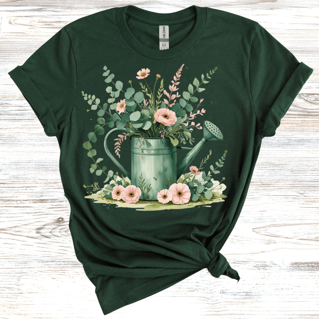 Botanical Watering Can T-Shirt