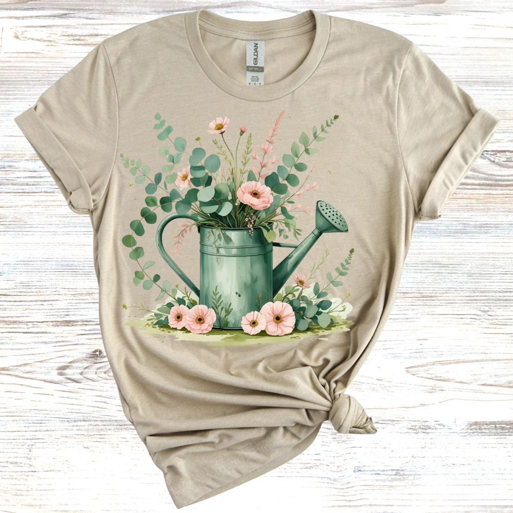 Botanical Watering Can T-Shirt