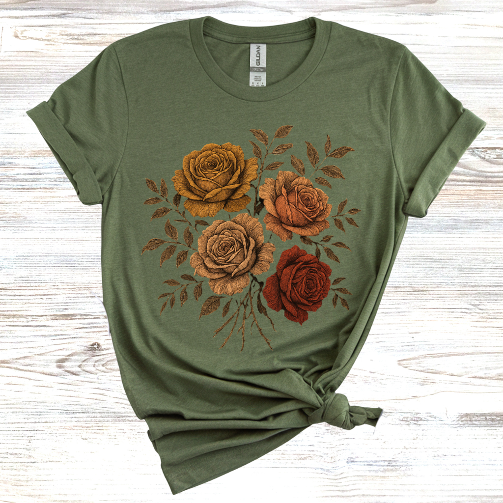 Four Rustic Roses T-Shirt