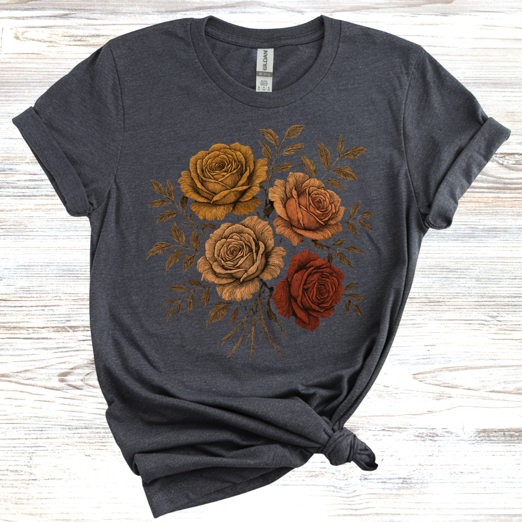 Four Rustic Roses T-Shirt