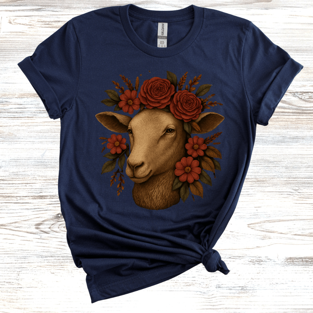 Floral Sheep T-Shirt