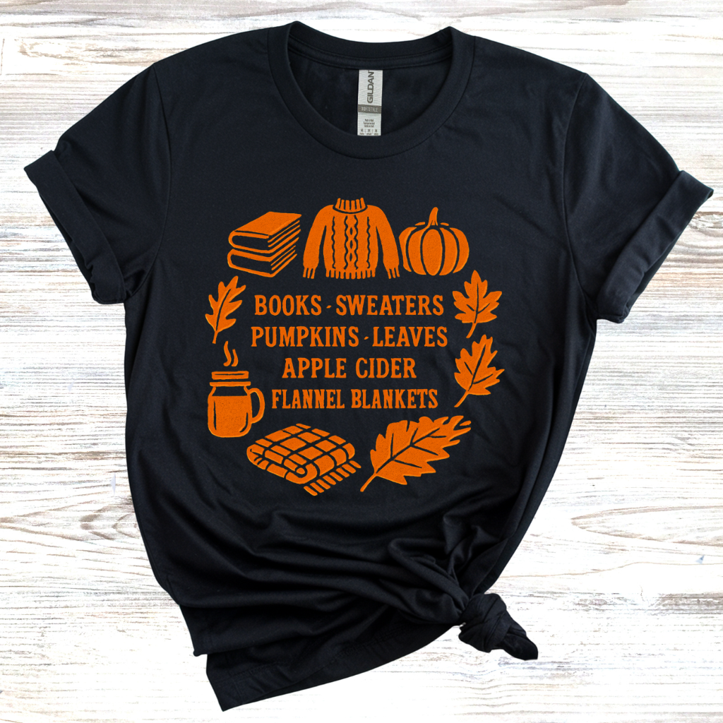 Autumn Vibes List Wreath T-Shirt