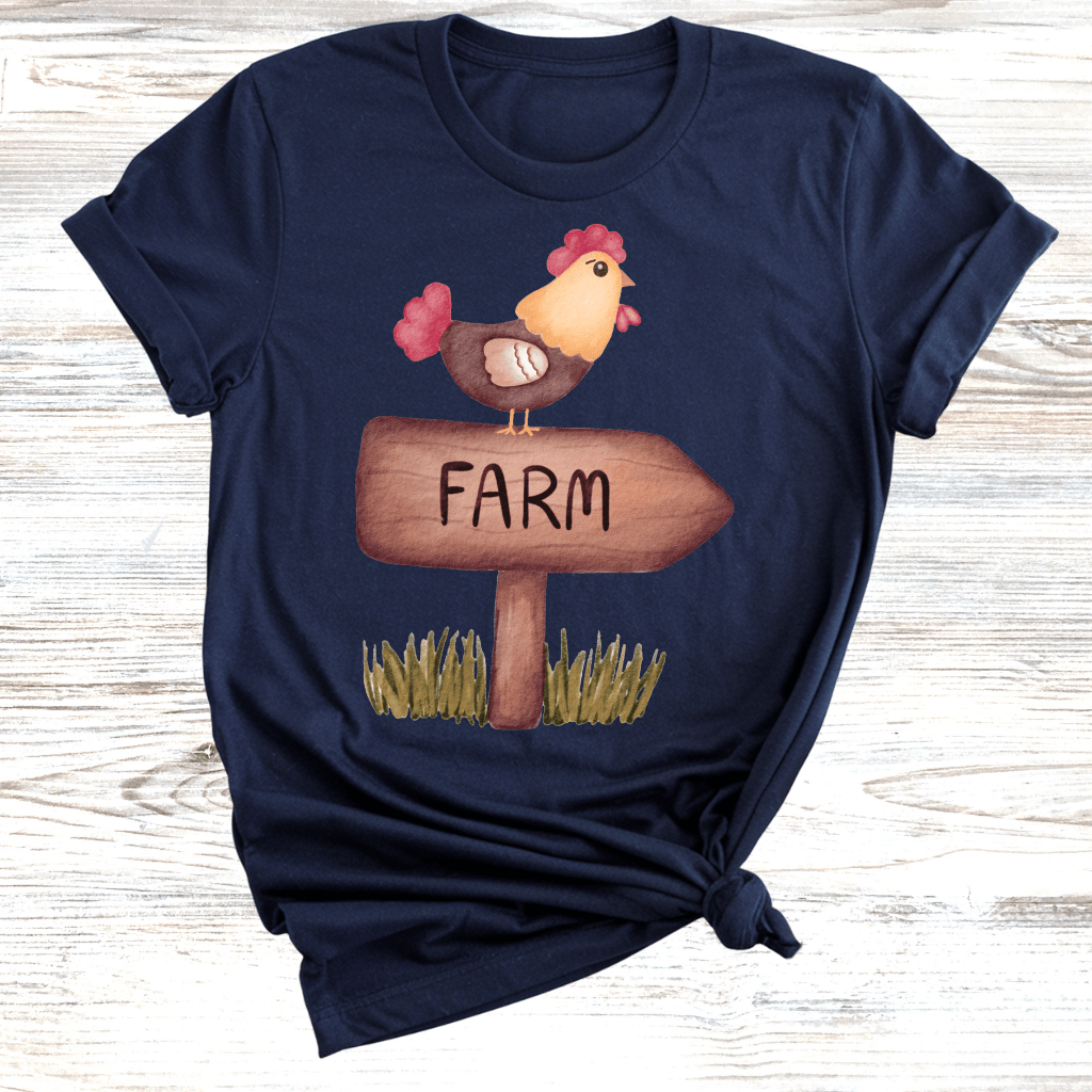 Farm Chicken Sign T-Shirt