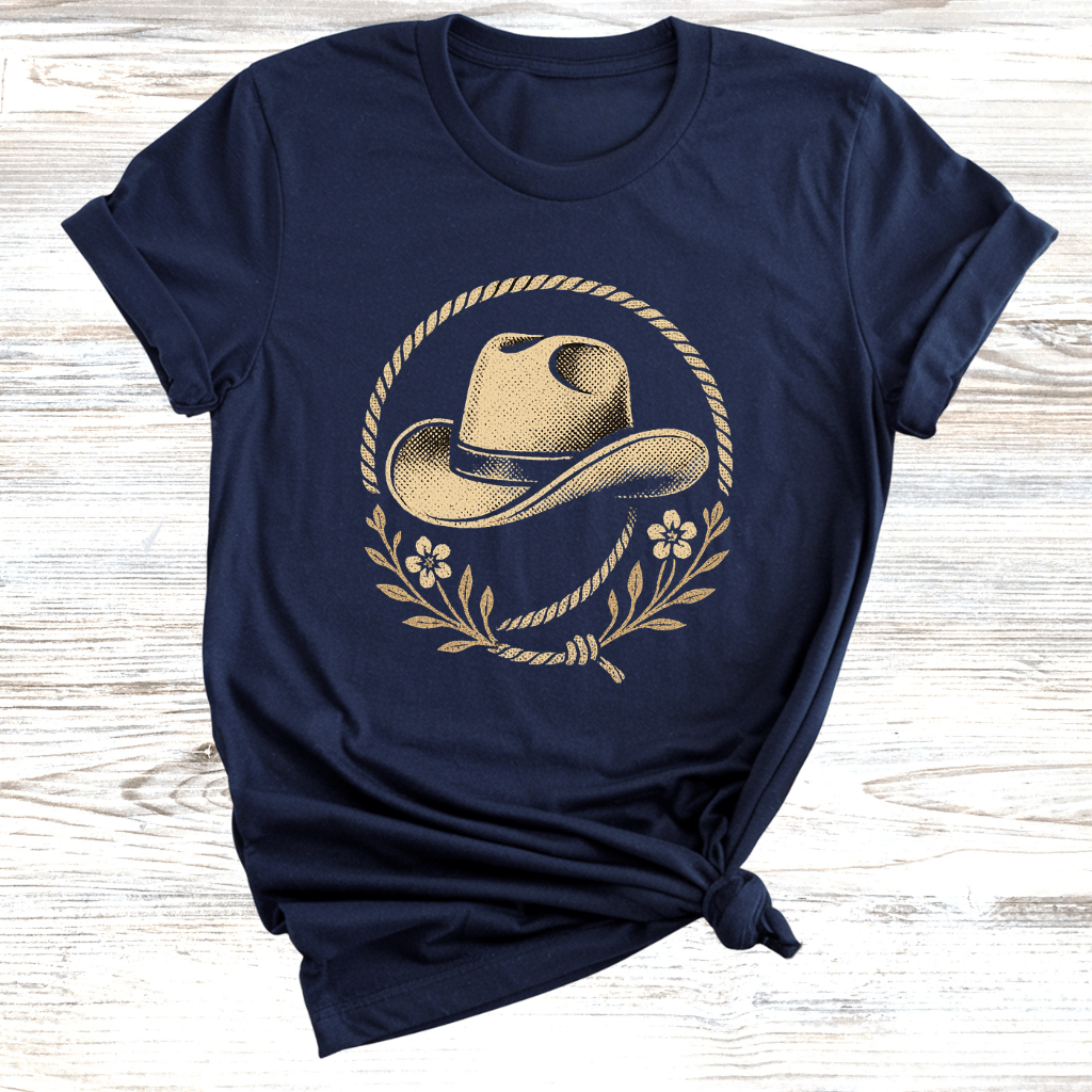 Cowgirl Hat Wreath T-Shirt