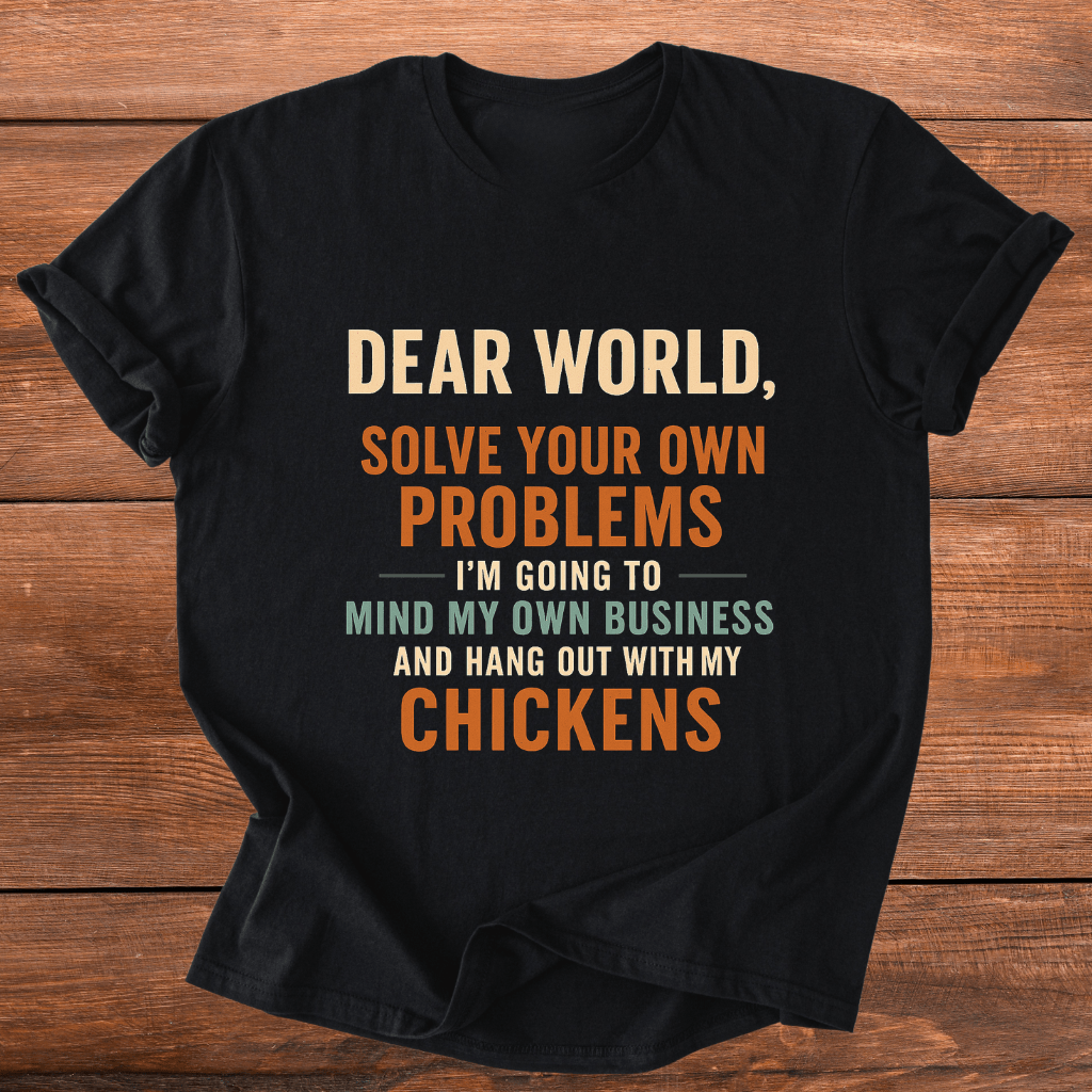 Solve Problems Chicken T-Shirt