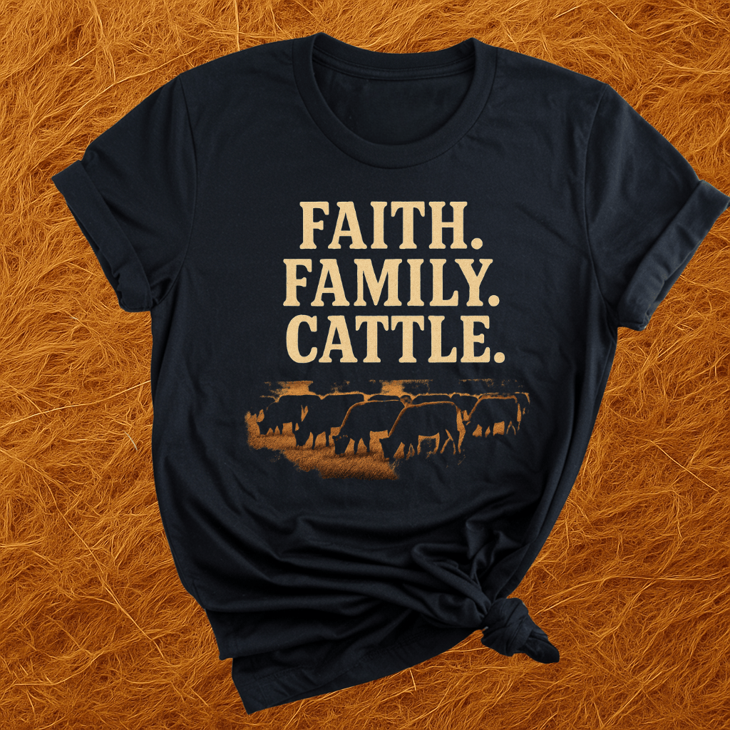 Faith. Family. Cattle T-Shirt
