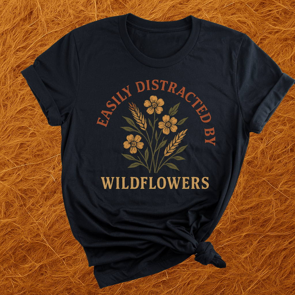 Easily Distracted By Flowers T-Shirt