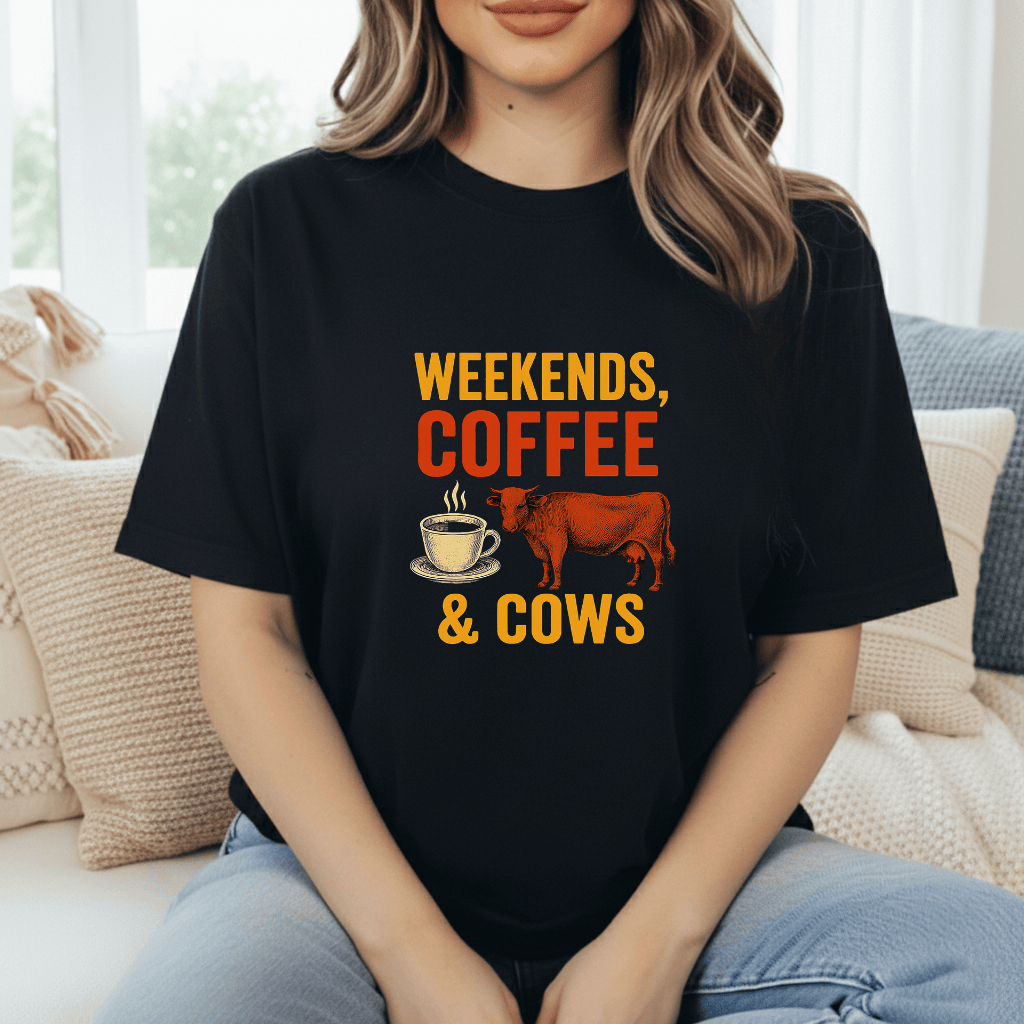 Weekends, Coffee & Cows T-Shirt