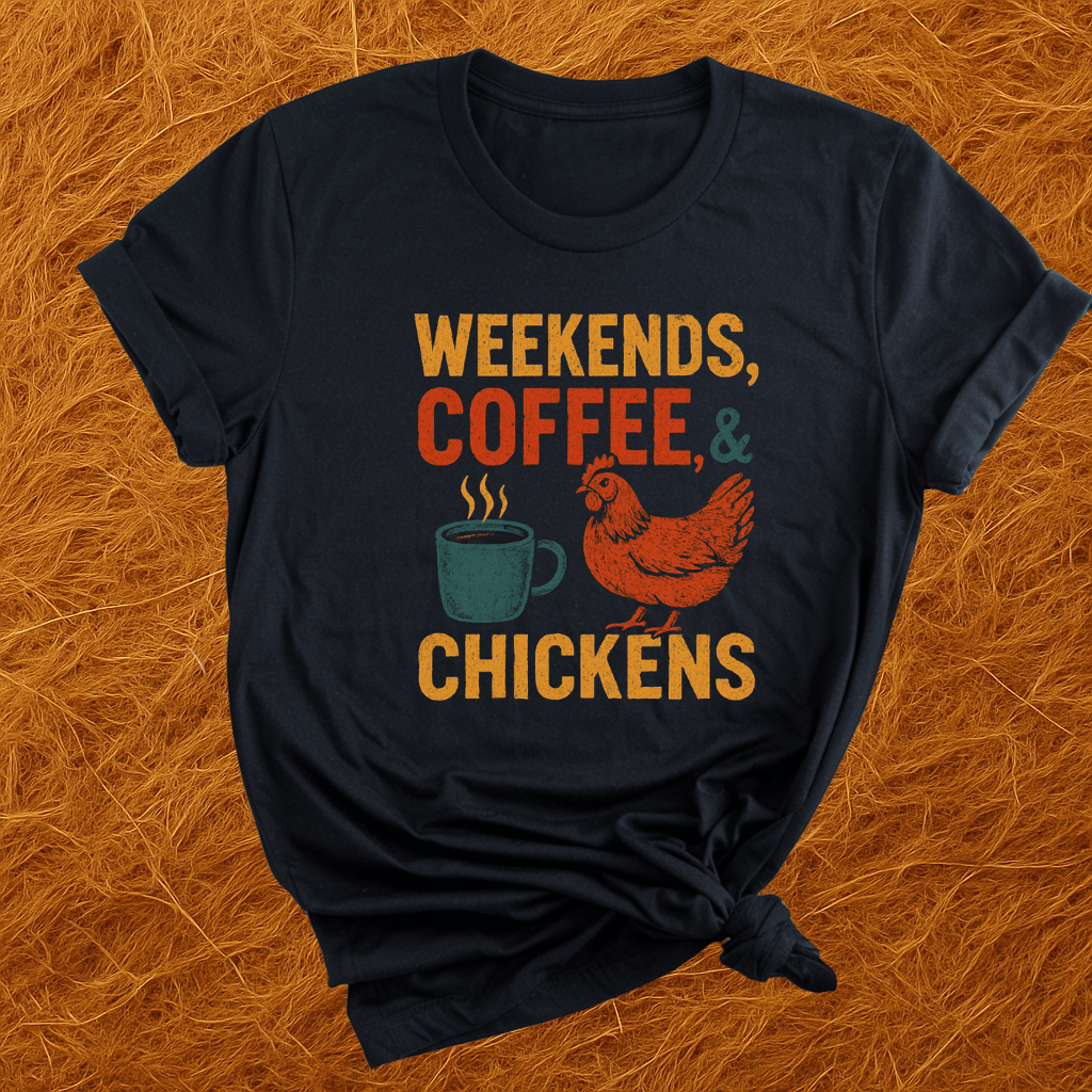 Weekends, Coffee & Chickens T-Shirt