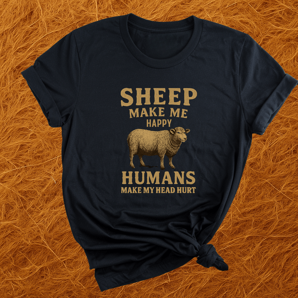 Sheep Make Me Happy T-Shirt