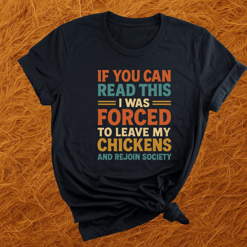 Forced To Leave My Chickens T-Shirt
