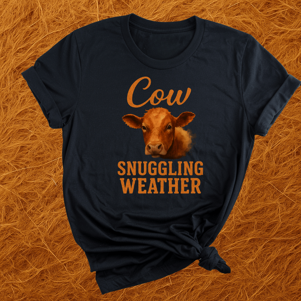 Cow Snuggling Weather T-Shirt