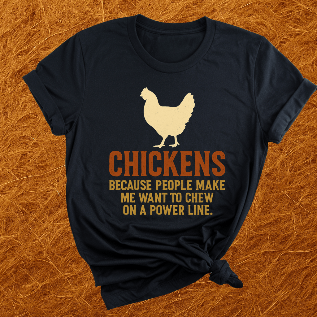 Chickens, Because T-Shirt