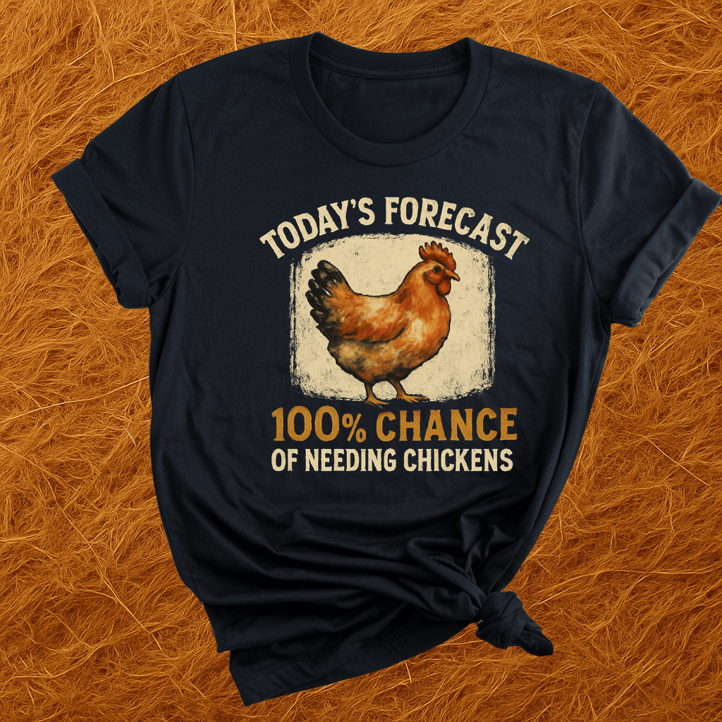 100% Chance Of Chickens T-Shirt