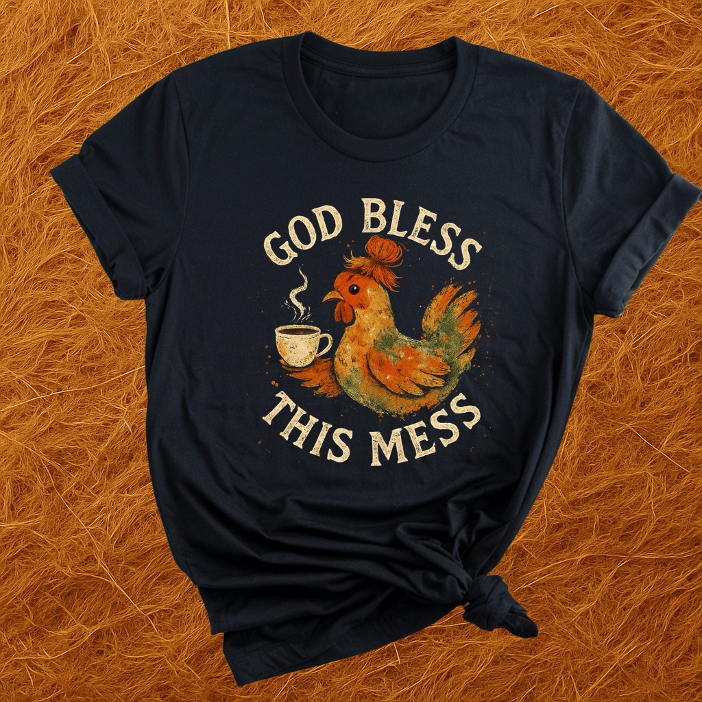 Bless This Mess Chickens T-Shirt