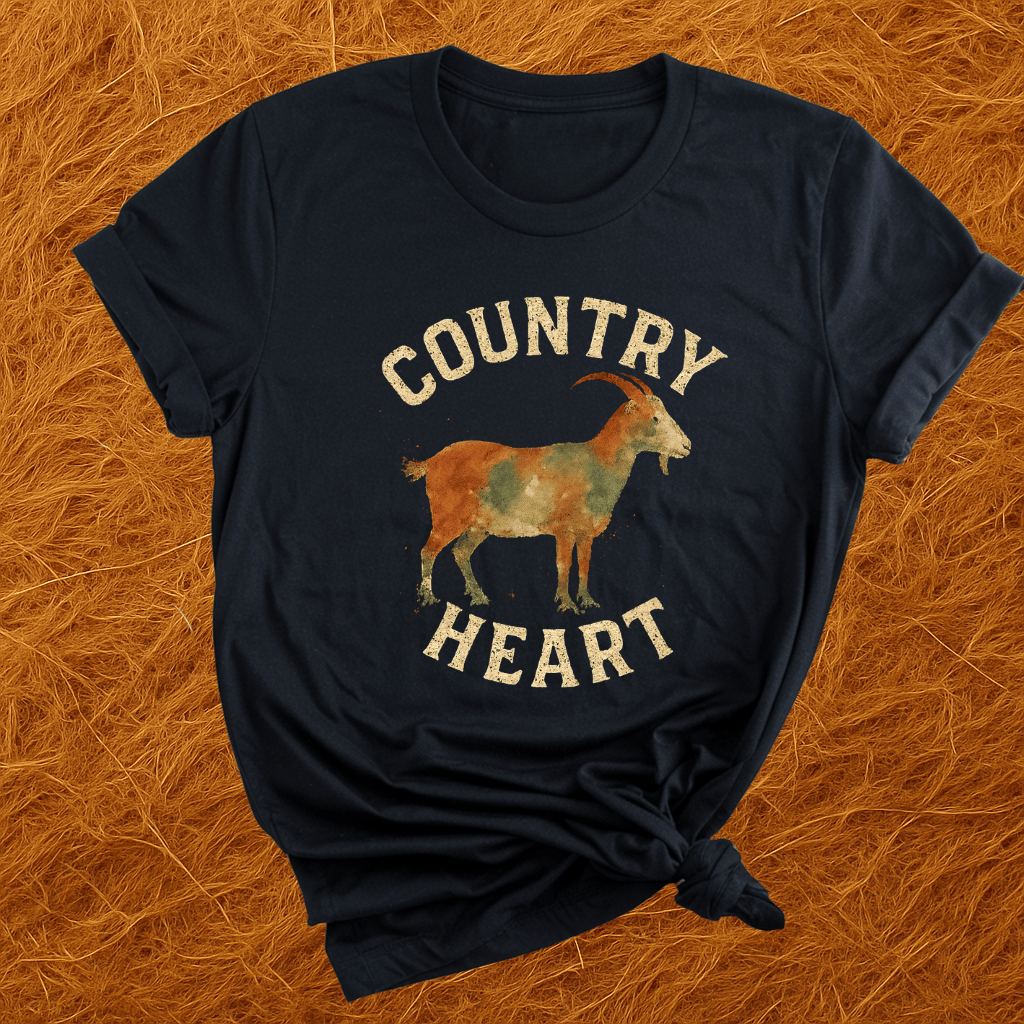 Country Heart Goat T-Shirt