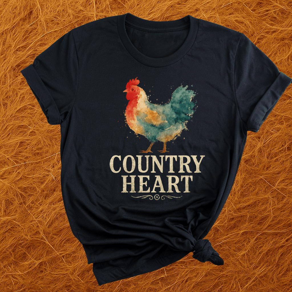 Country Heart Chickens T-Shirt