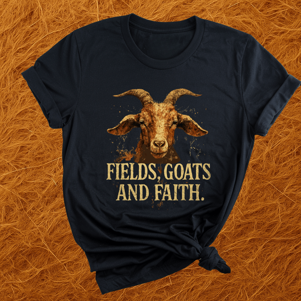 Fields, Goats, Faith T-Shirt