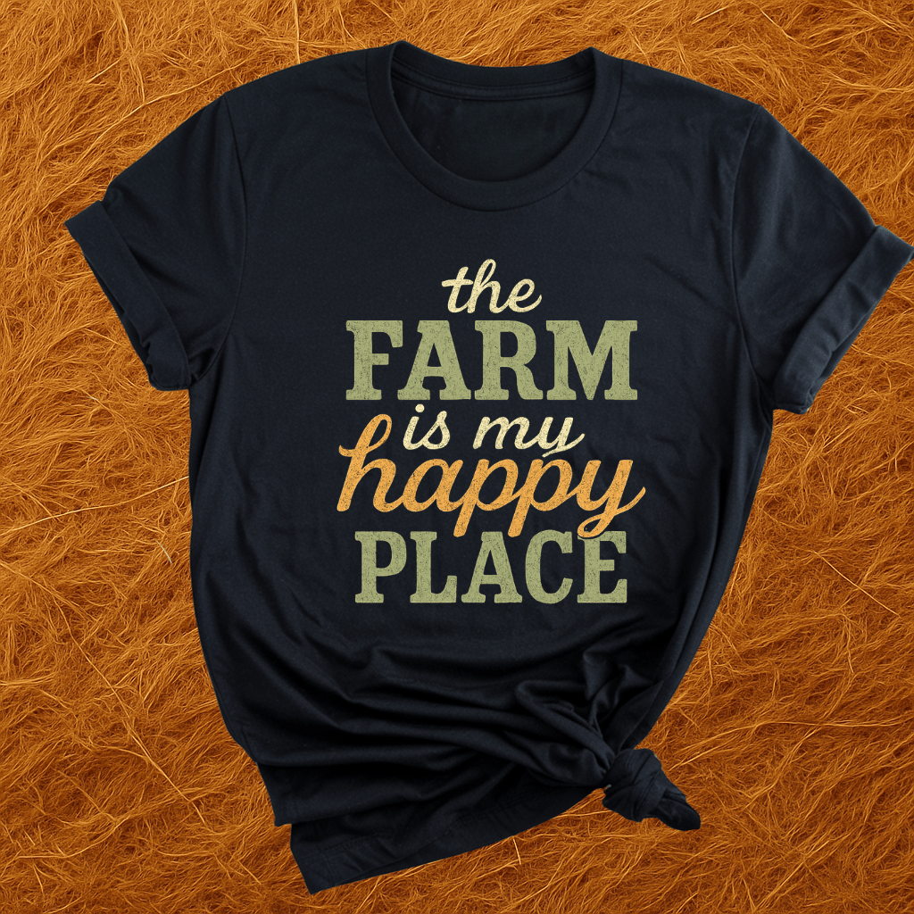 Farm Is My Happy Place T-Shirt