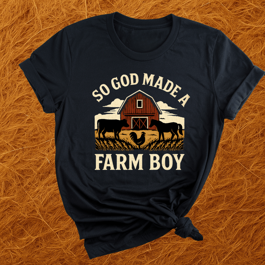 God Made A Farm-Boy T-Shirt