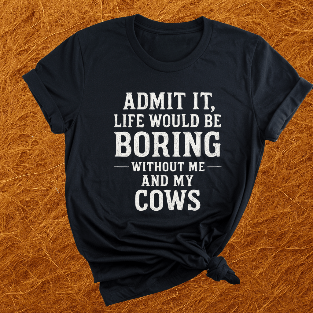 Life's Boring Without Cows T-Shirt