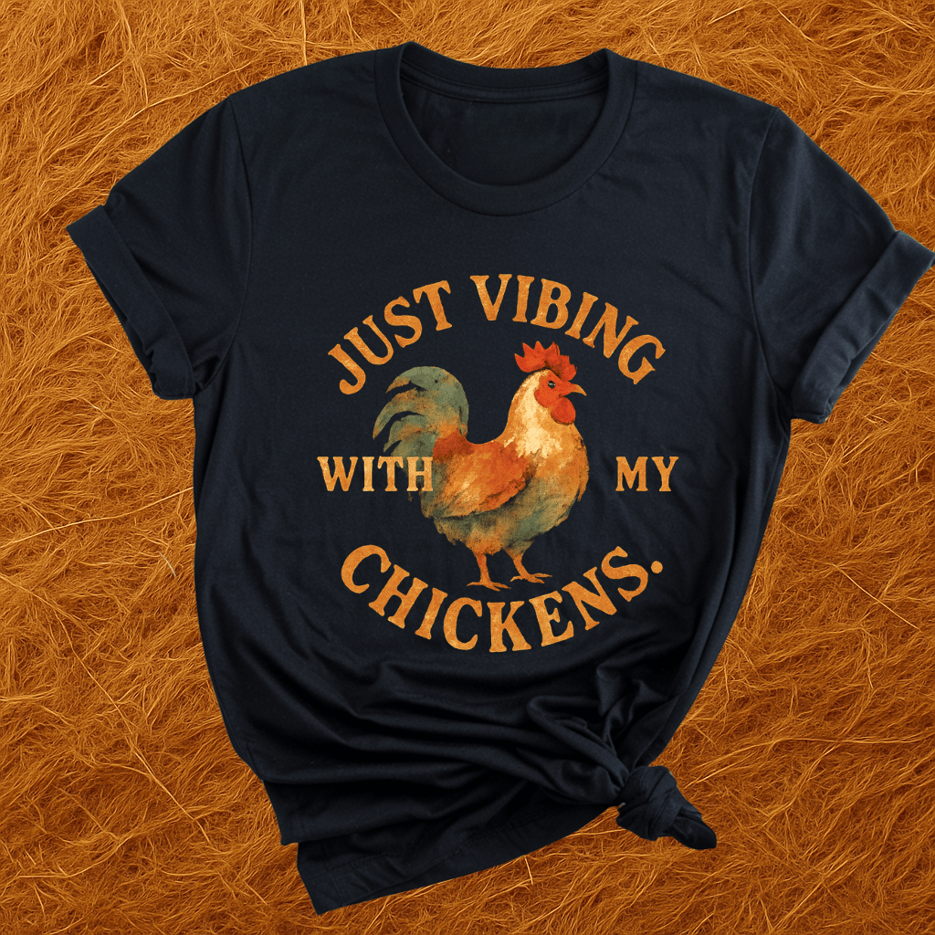 Vibing With My Chickens T-Shirt