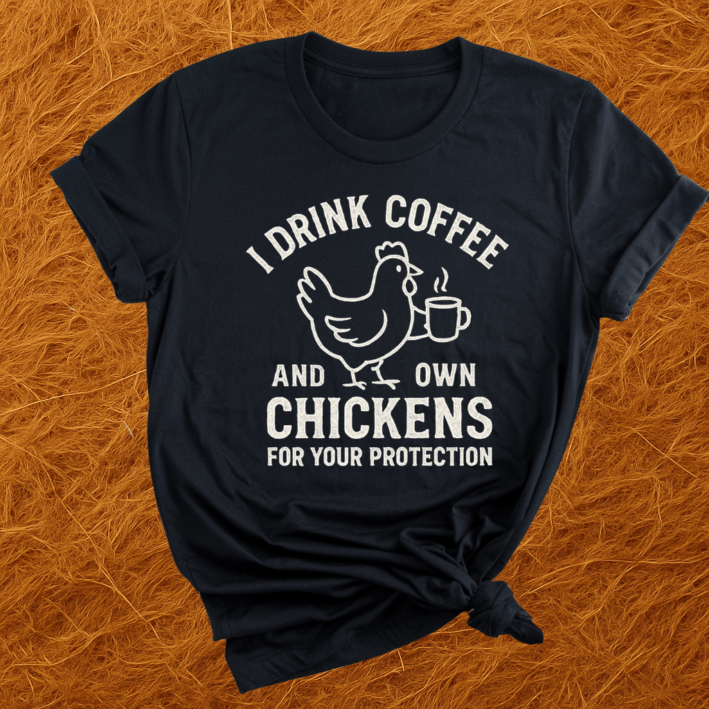 Coffee & Chickens For Protection T-Shirt