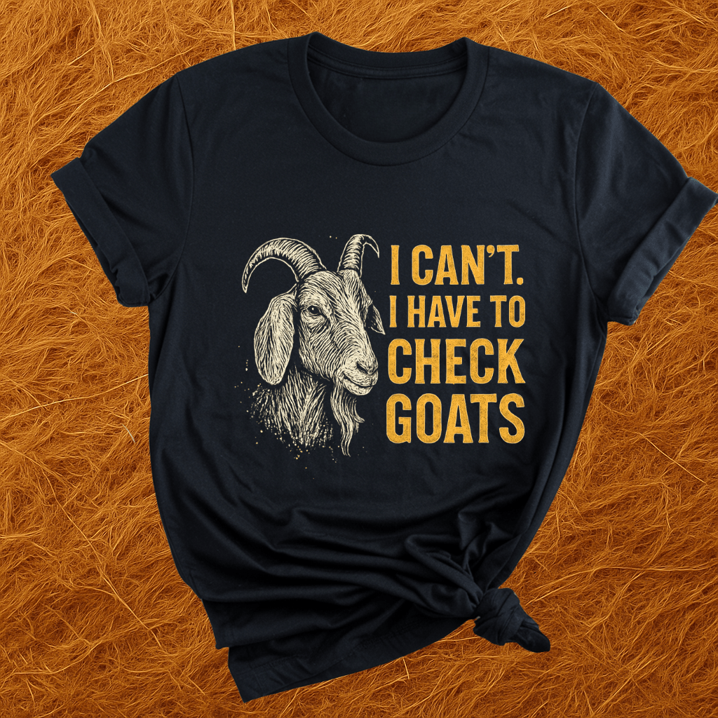 Can't. Checking Goats T-Shirt