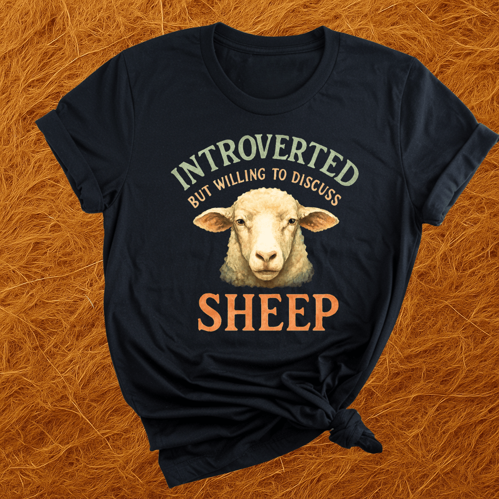 Introverted Except For Sheep T-Shirt