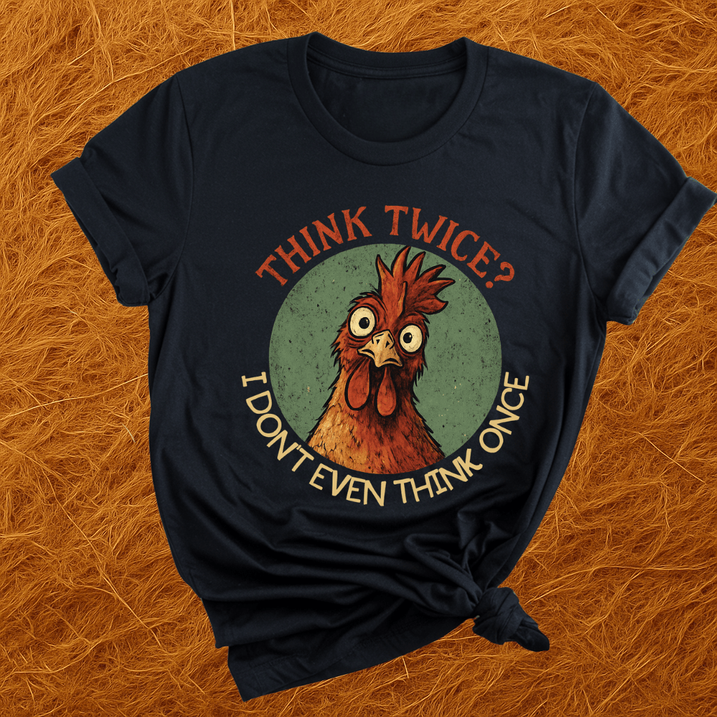 Think Twice? Not Once. Chickens T-Shirt