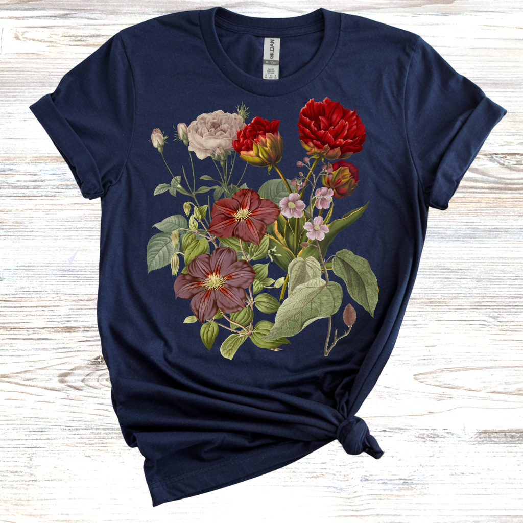 Vintage T-Shirt, Botanical T-shirt