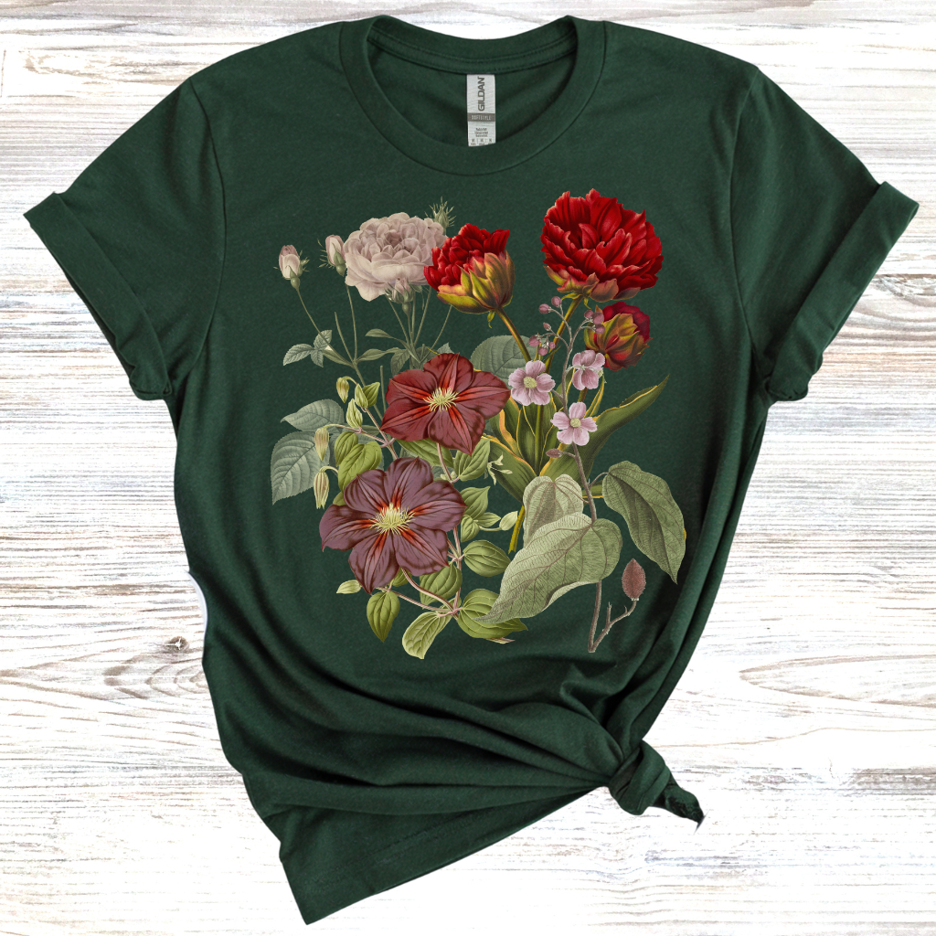Vintage T-Shirt, Botanical T-shirt