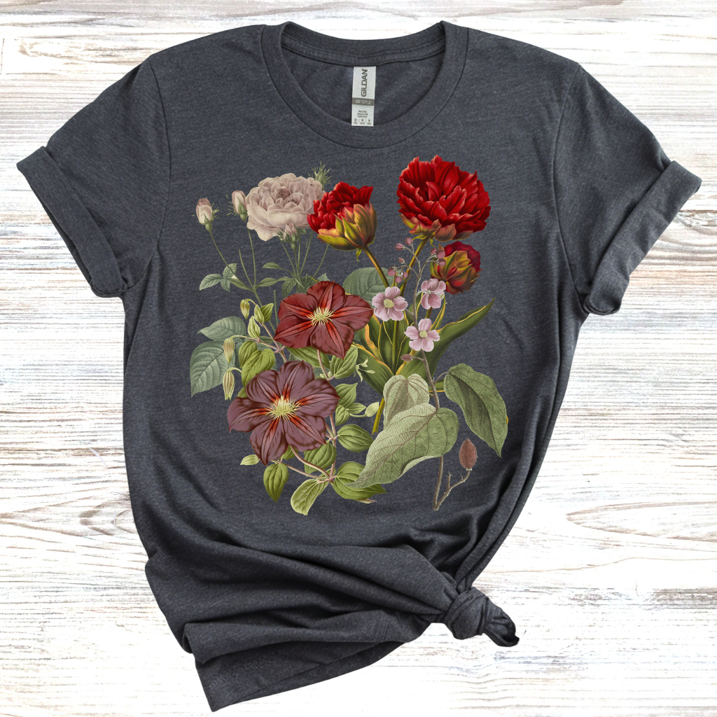 Vintage T-Shirt, Botanical T-shirt