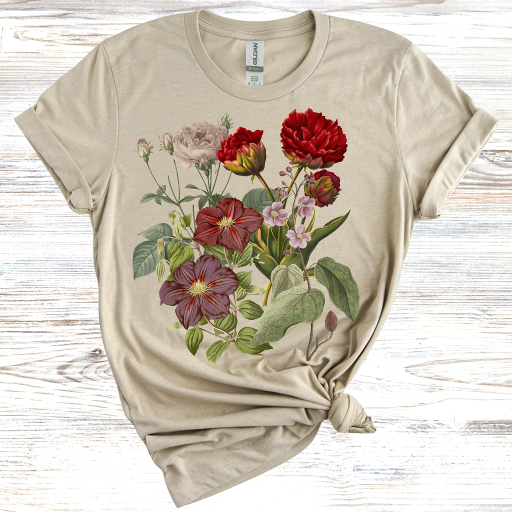 Vintage T-Shirt, Botanical T-shirt