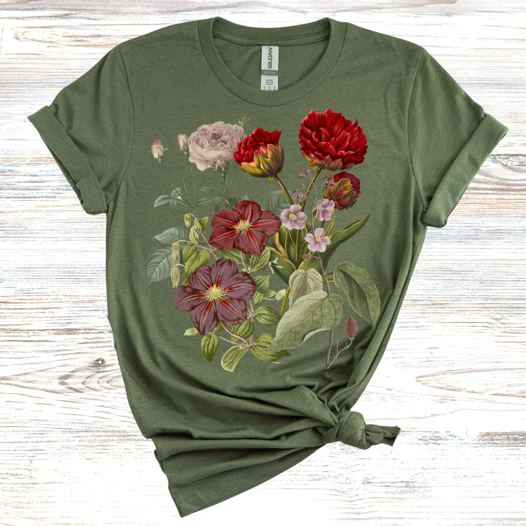Vintage T-Shirt, Botanical T-shirt