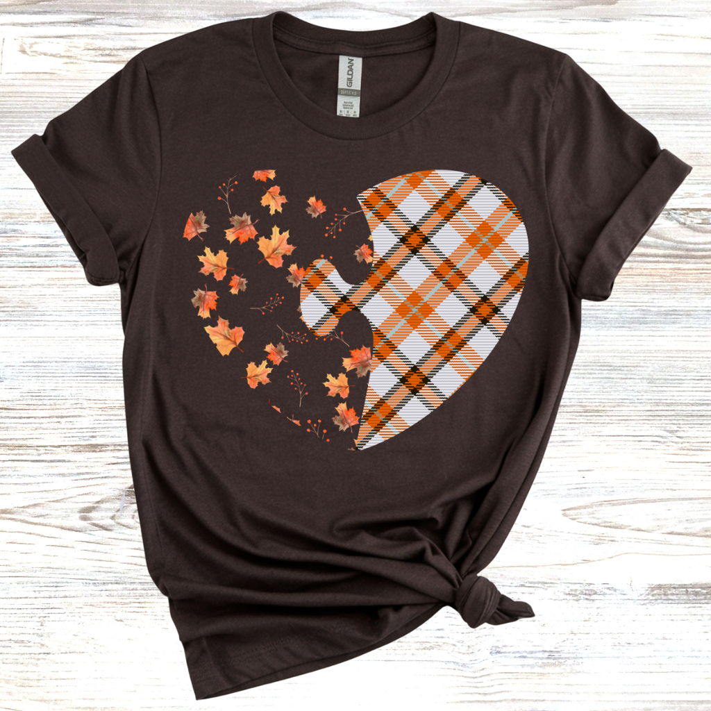 Fall Heart Puzzle T-Shirt