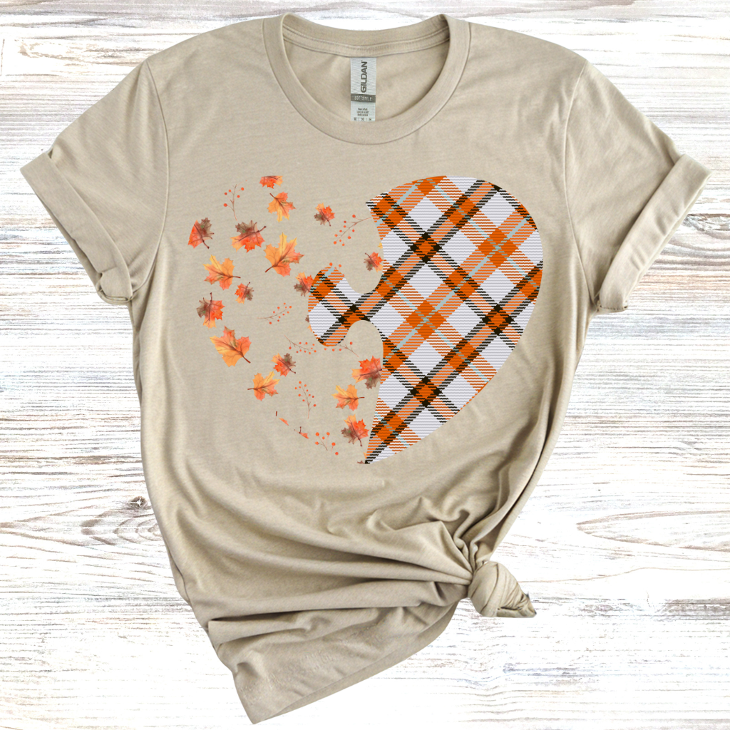 Fall Heart Puzzle T-Shirt