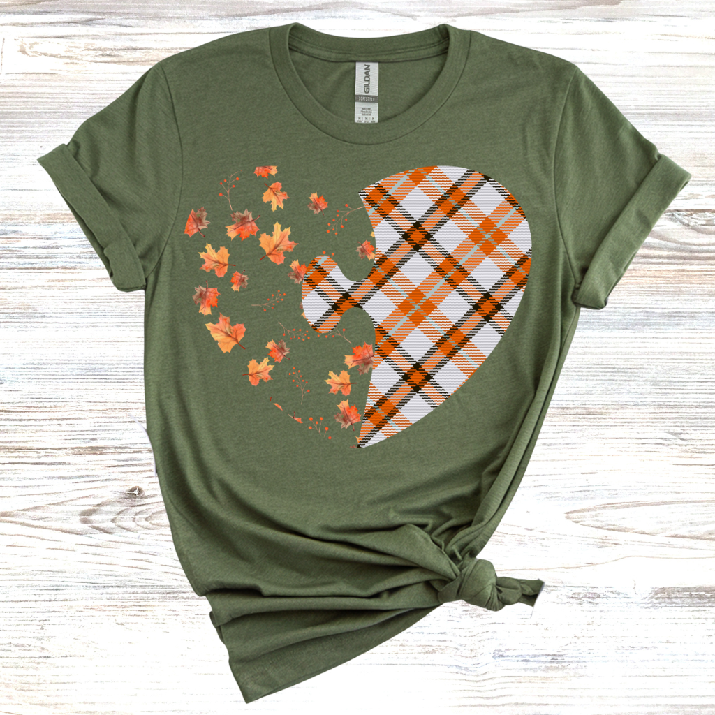 Fall Heart Puzzle T-Shirt