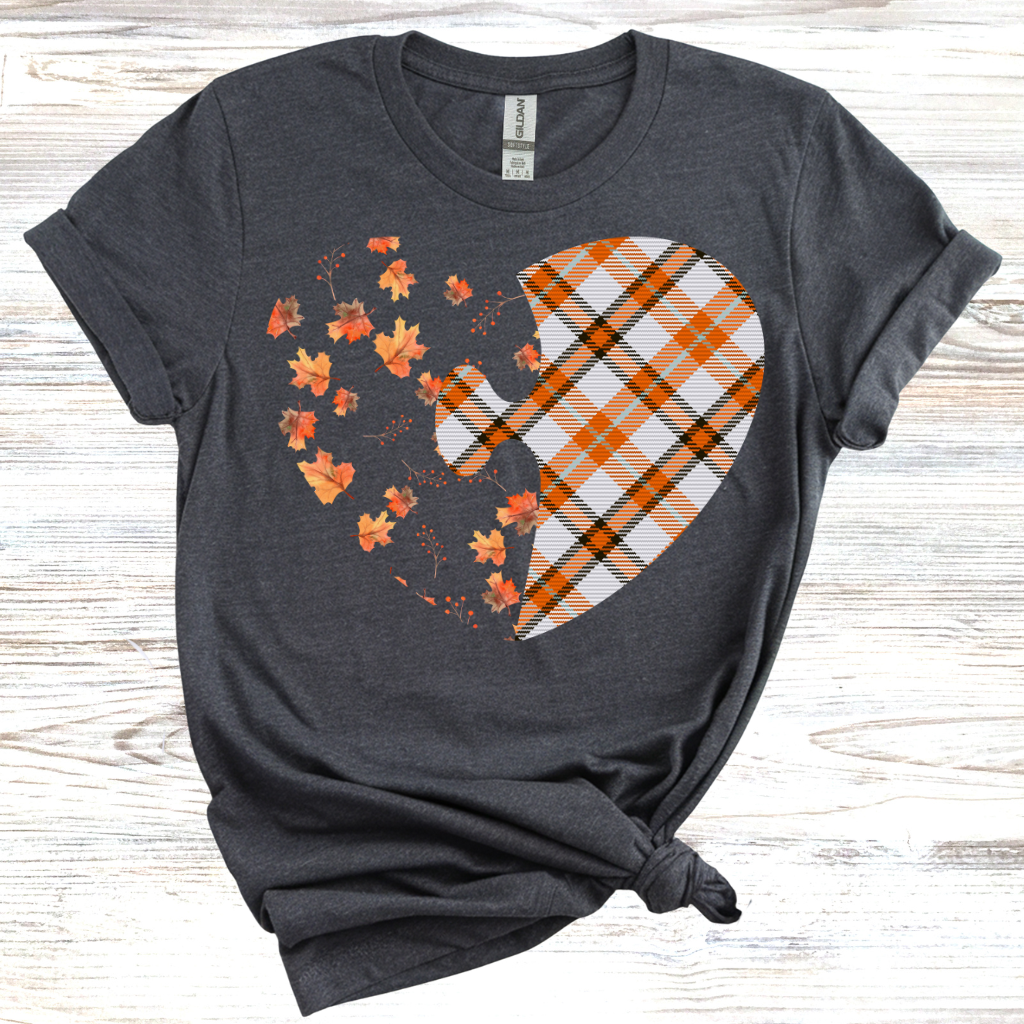Fall Heart Puzzle T-Shirt