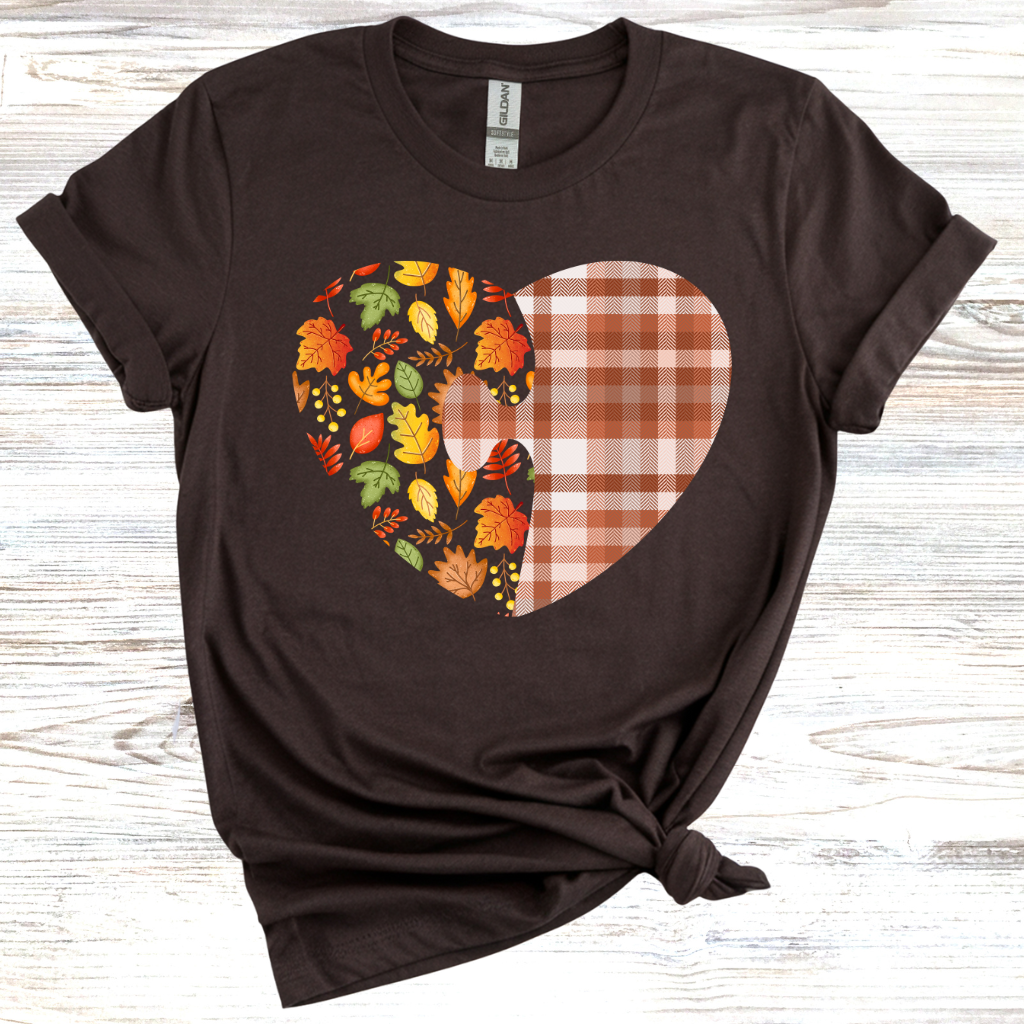 Fall Puzzle Heart T-Shirt