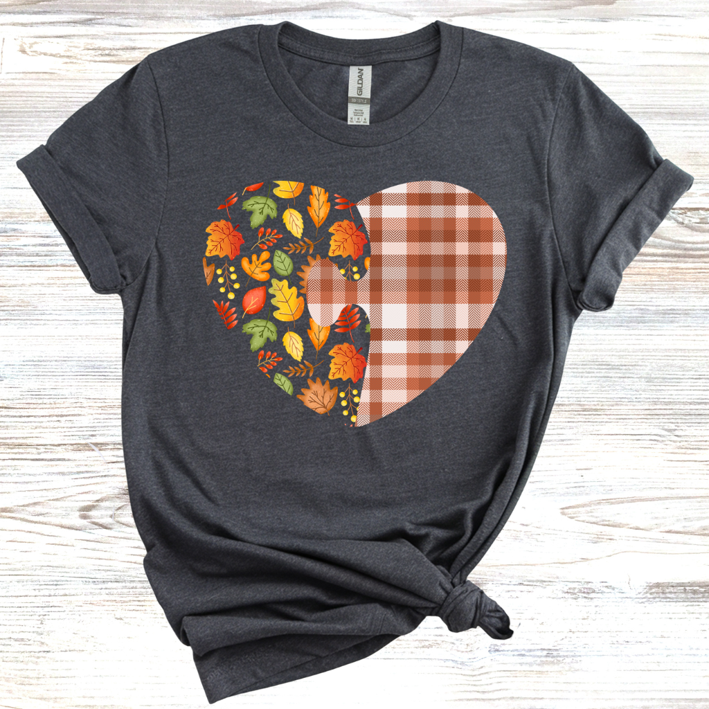 Fall Puzzle Heart T-Shirt