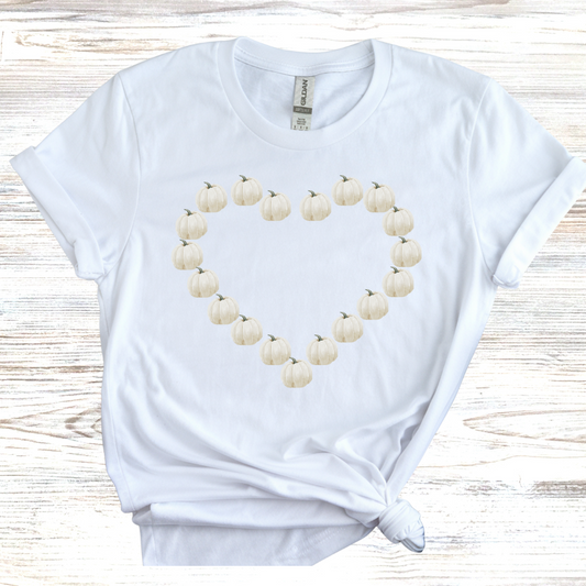 Heart-Shaped Pumpkin T-Shirt