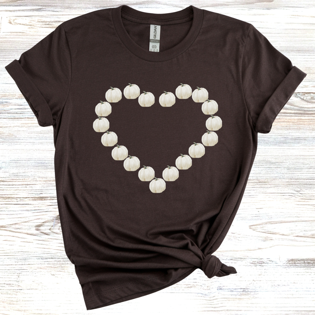 Heart-Shaped Pumpkin T-Shirt