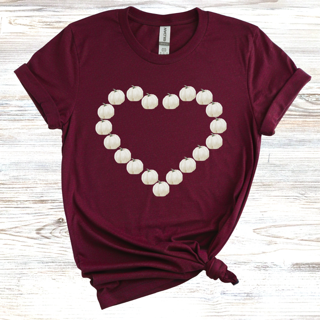 Heart-Shaped Pumpkin T-Shirt