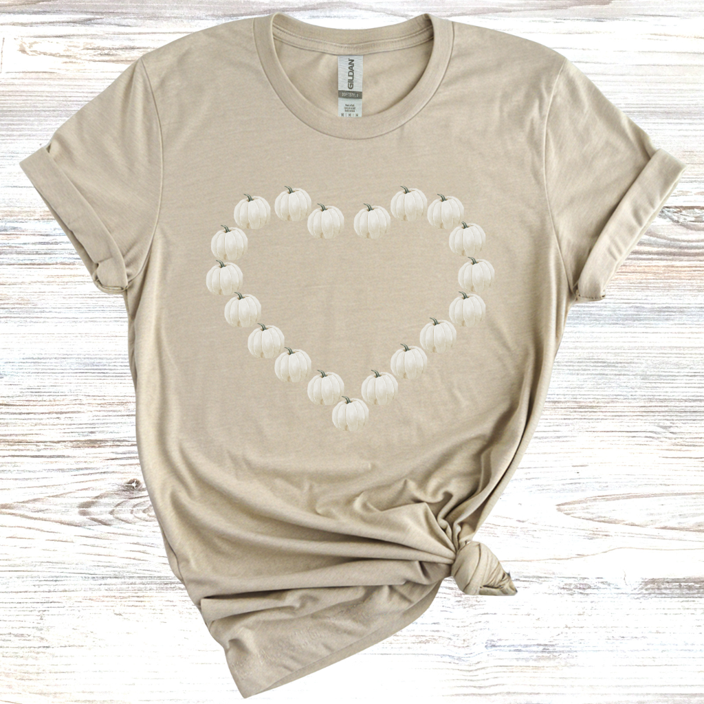 Heart-Shaped Pumpkin T-Shirt