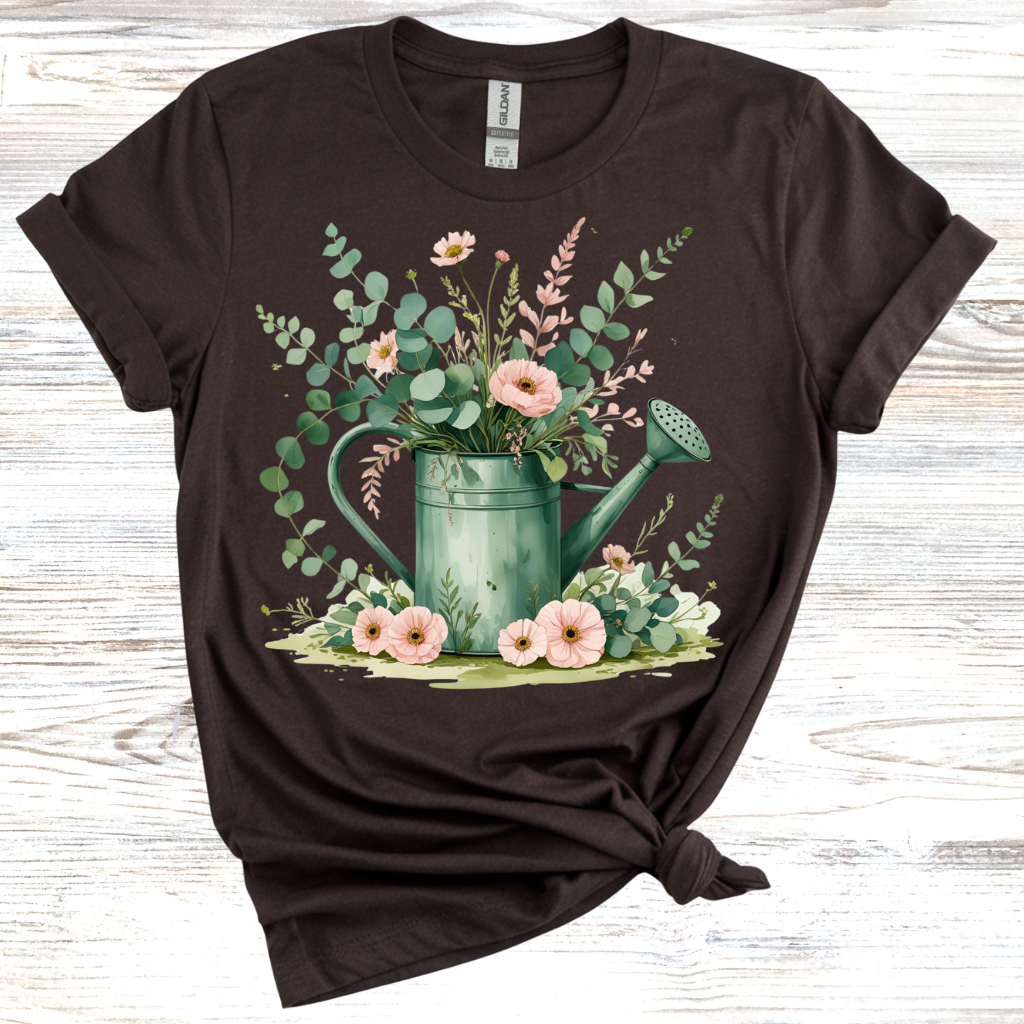 Botanical Watering Can T-Shirt