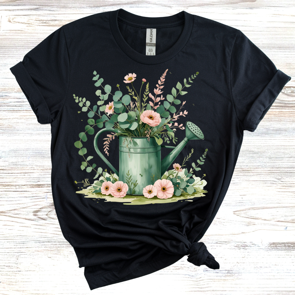 Botanical Watering Can T-Shirt