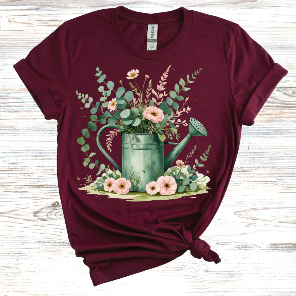 Botanical Watering Can T-Shirt